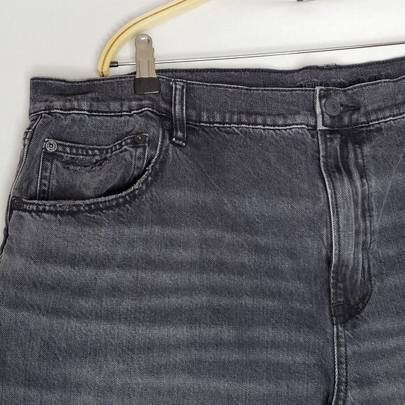 AE Embellished Strigid High-Waisted Stovepipe Jean Black Blaze Women's Plus sz20 - Picture 4 of 13